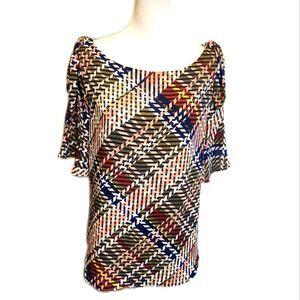 7th Avenue Design Studio New York & Company multicolor flowy top - M